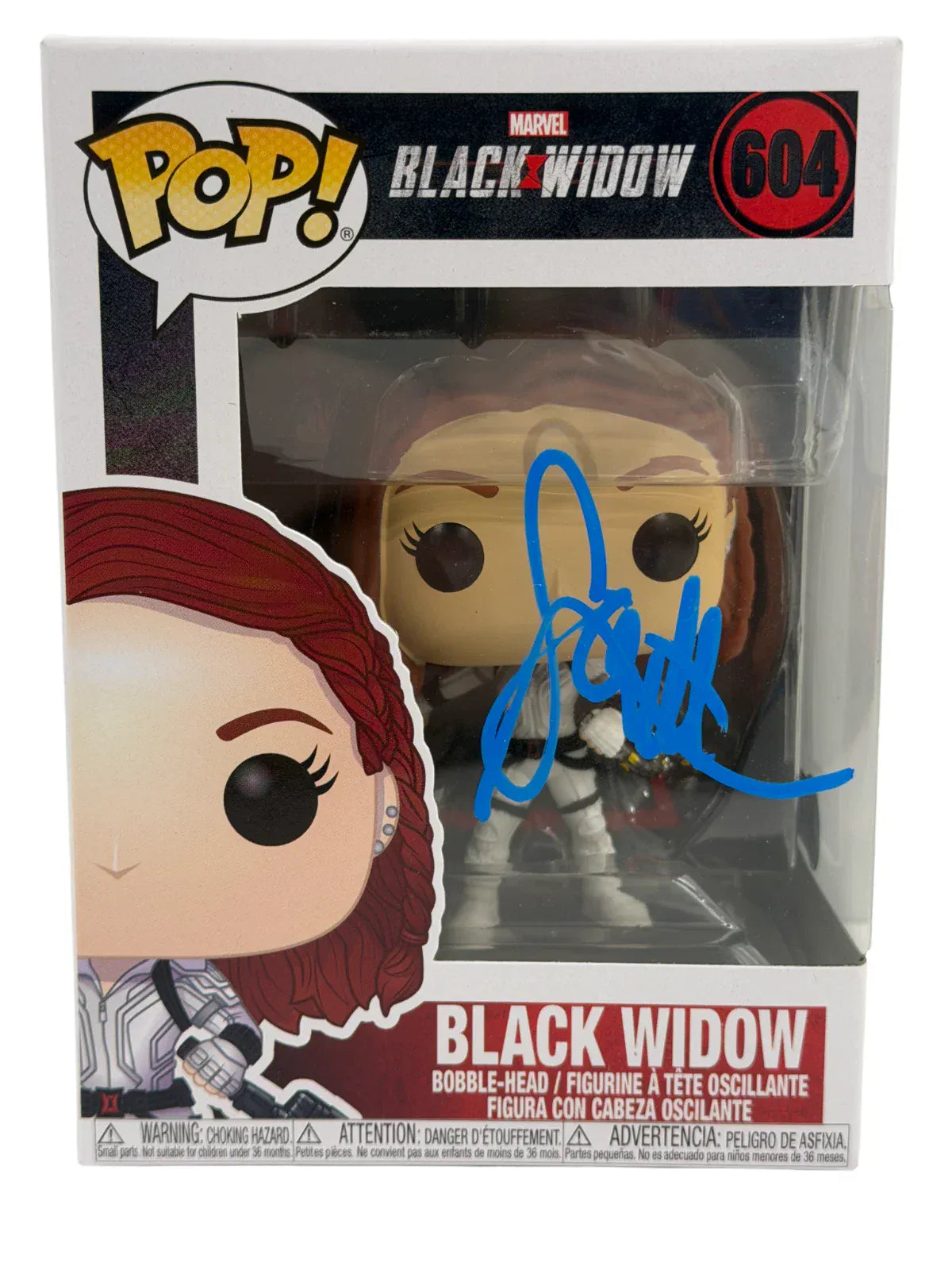Scarlett Johansson signed Black Widow Funko Pop #604 — Beckett LOA