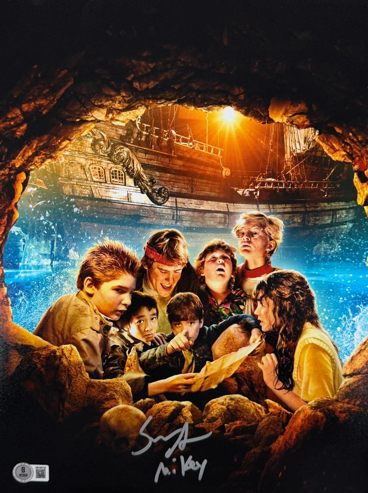 Sean Astin signed The Goonies 11x14 photo inscribed Mikey — Beckett Witness