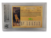 Shaquille O'Neal signed 1992 Classic 104 LSU Tigers — card back view