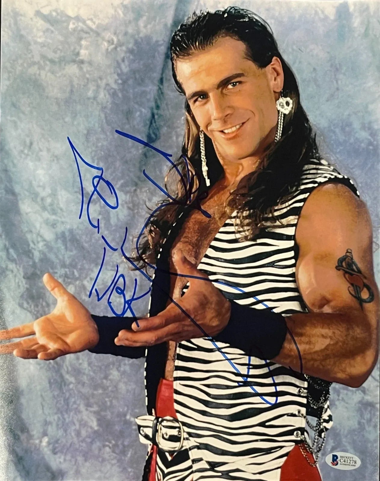 Shawn Michaels 11x14 Photo with Beckett COA