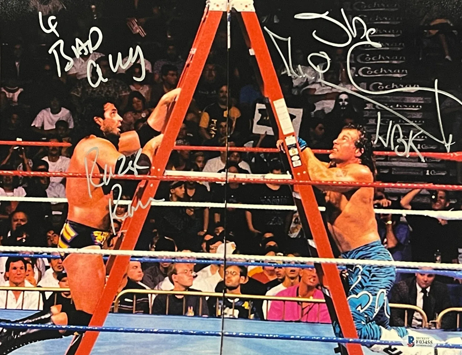 Shawn Michaels & Razor Ramon 11x14 Photo with Beckett COA