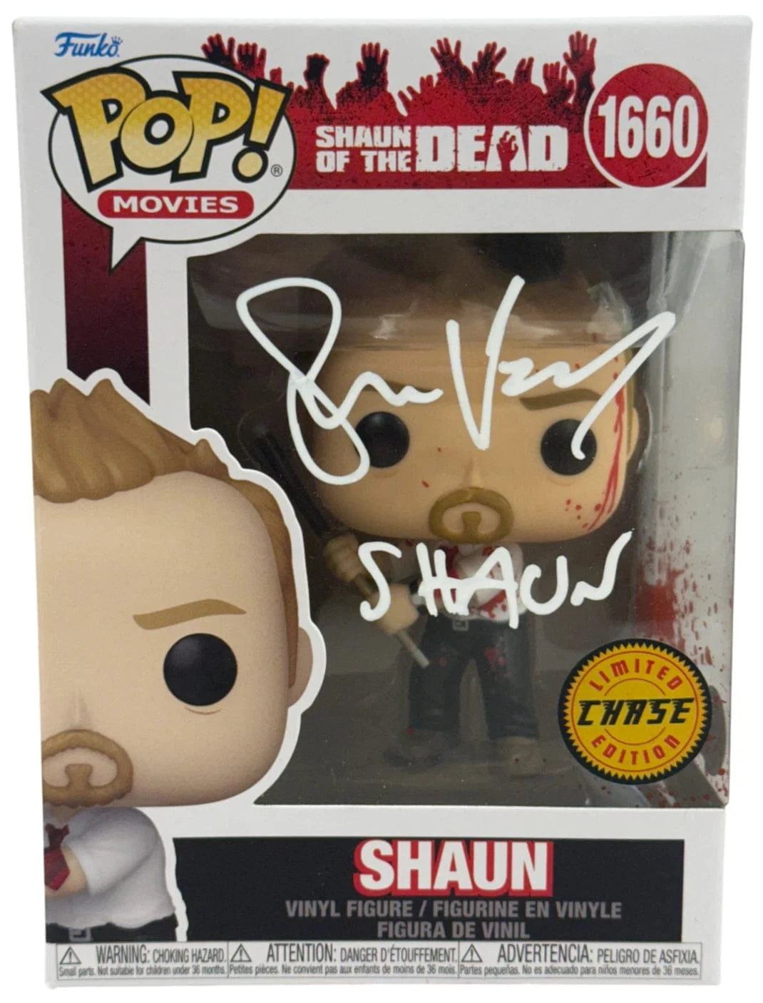 Simon Pegg Authentic Autographed Shaun of the Dead 1660 Funko Pop Figure #3