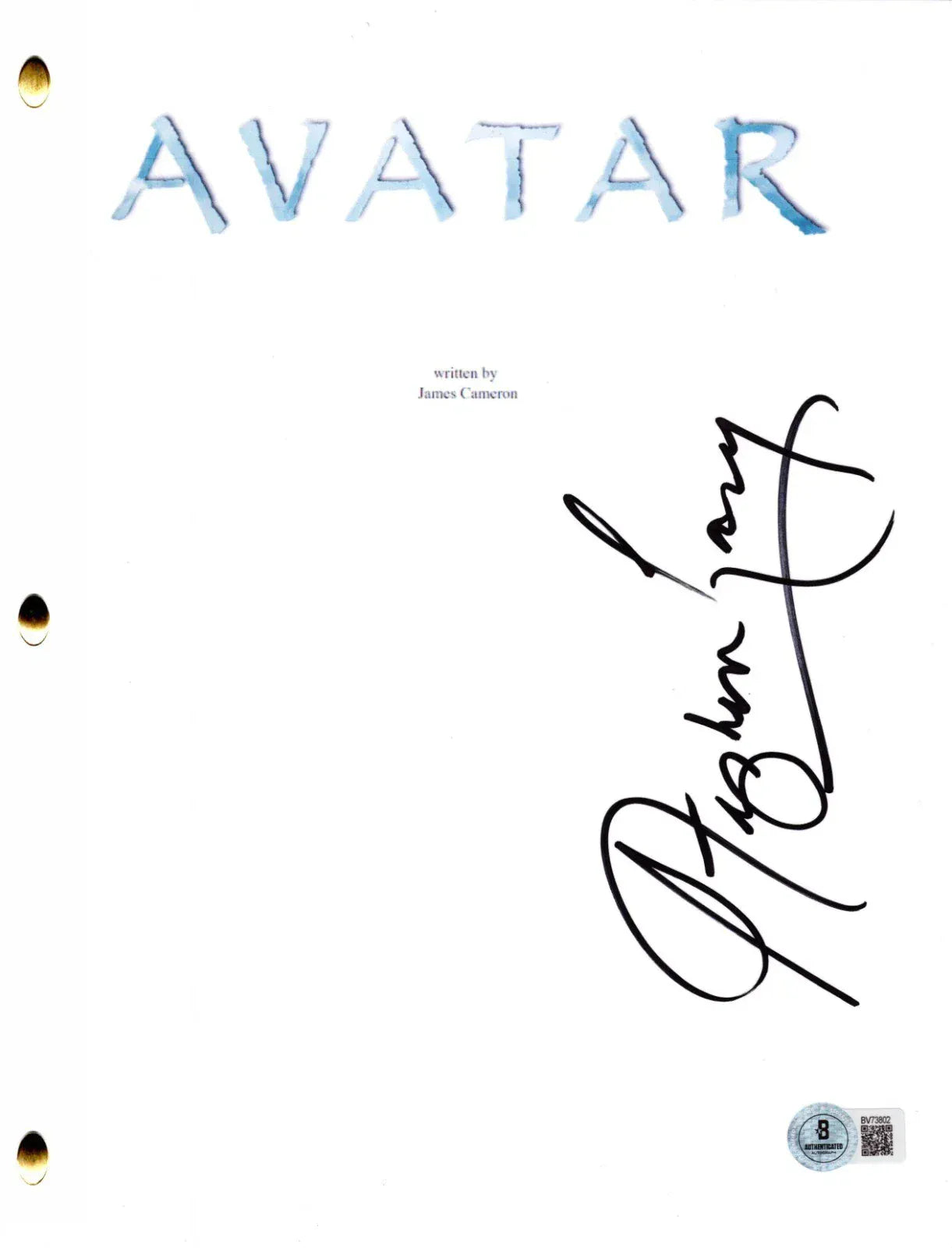 Stephen Lang signed Avatar movie script — Beckett authenticated