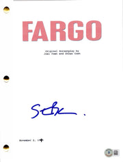 Steve Buscemi signed Fargo script with Beckett Hologram & QR Code