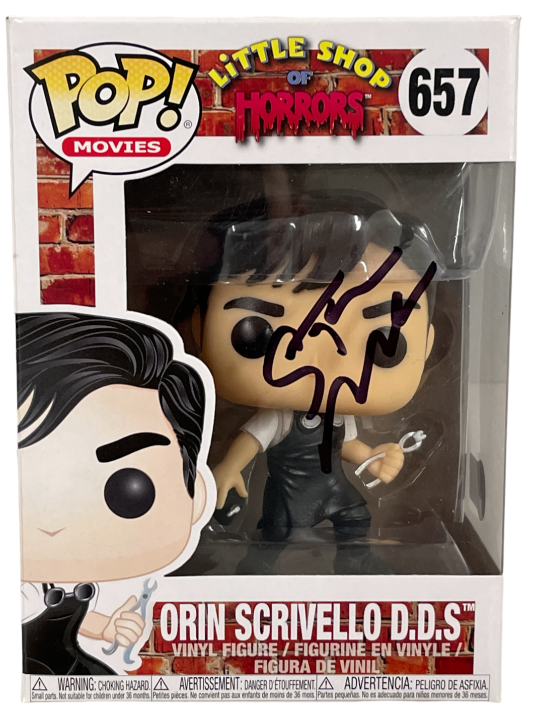 Steve Martin Authentic Autographed Orin Scrivello D.D.S. Little Shop of Horrors 657 Funko Pop Figure