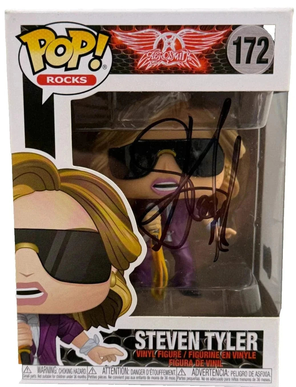 Steven Tyler Authentic Autographed Aerosmith 172 Funko Pop Figure