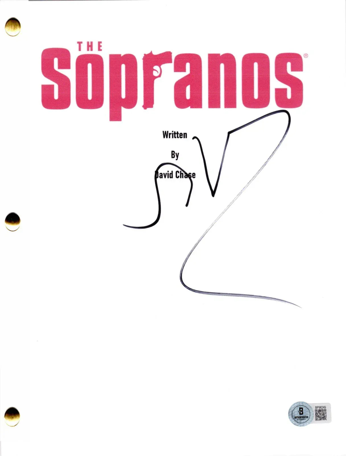 Steven Van Zandt signed The Sopranos pilot script — Beckett authenticated