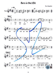 Stevie Van Zandt autographed born in the usa sheet music with certificate of authenticity