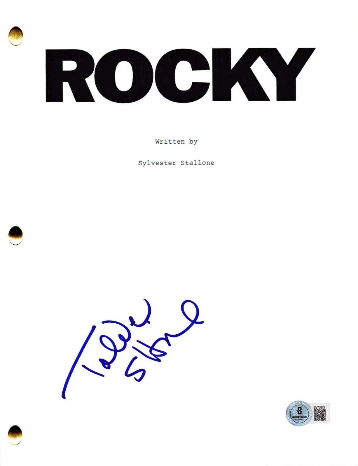 Talia Shire signed Rocky movie script — Beckett authenticated