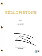 Taylor Sheridan signed Yellowstone pilot script — Beckett authenticated