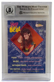 Tiffani Thiessen Signed Trading Card from Saved by the Bell Beckett COA - Item #5 - Detail View