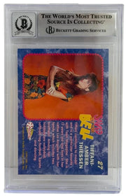 Tiffani Thiessen Signed Trading Card from Saved by the Bell Beckett COA - Item #6 - Detail View