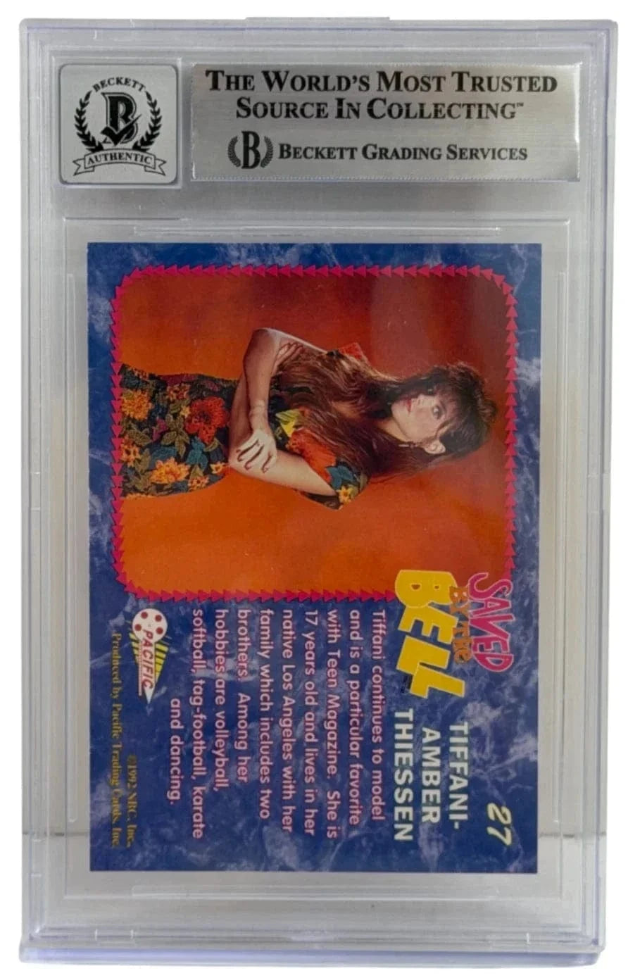 Tiffani Thiessen Signed Trading Card from Saved by the Bell Beckett COA - Item #6 - Detail View
