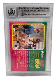 Tiffani Thiessen signed Saved by the Bell 1992 Pacific Card 41 — card back view