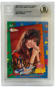 Tiffani Thiessen Authentic Autographed Saved by the Bell 1992 #25 Pacific Trading Card #2