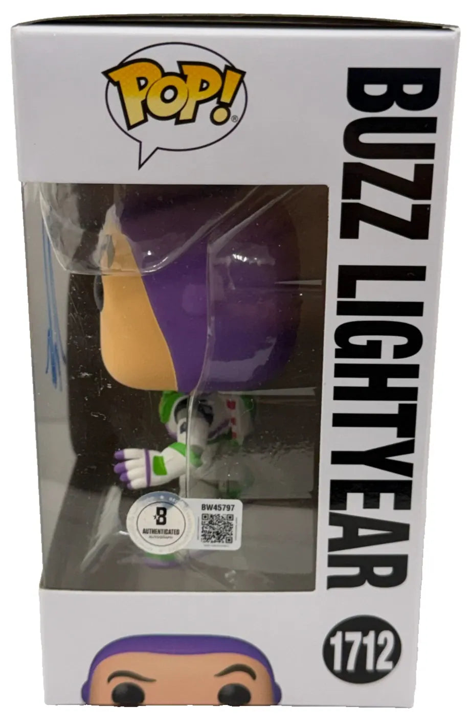 Tim Allen Authentic Autographed Buzz Lightyear Toy Story 5 1712 Funko Pop Figure - Beckett authentication hologram