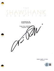 Tim Robbins signed The Shawshank Redemption movie script — Beckett authenticated