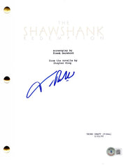 Tim Robbins signed The Shawshank Redemption script with Beckett Hologram & QR Code