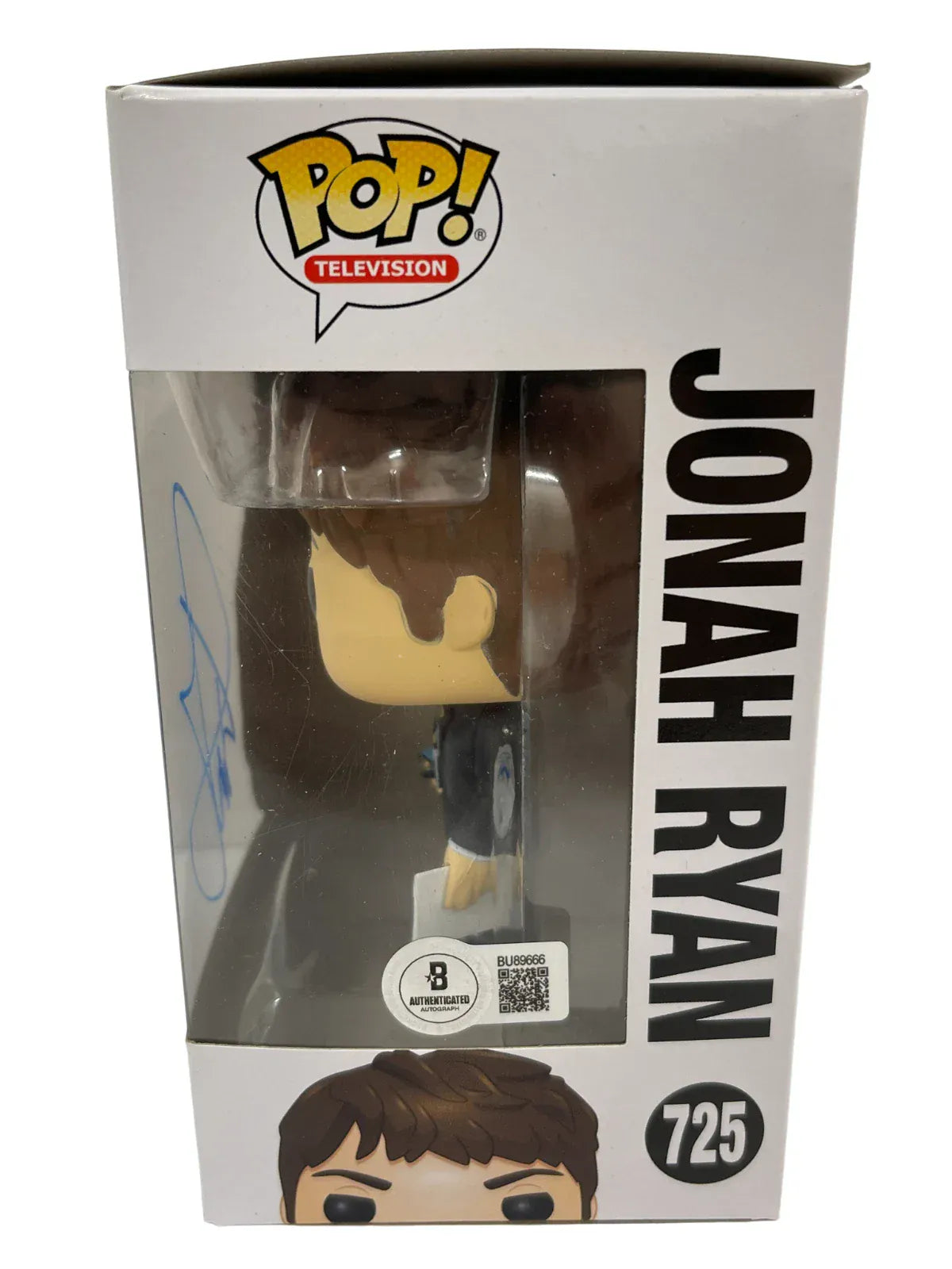 Timothy Simons Jonah autographed Funko Pop #725 - signature closeup with COA
