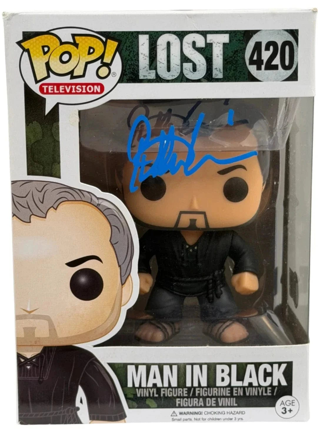 Titus Welliver Authentic Autographed Man in Black Lost 420 Funko Pop Figure