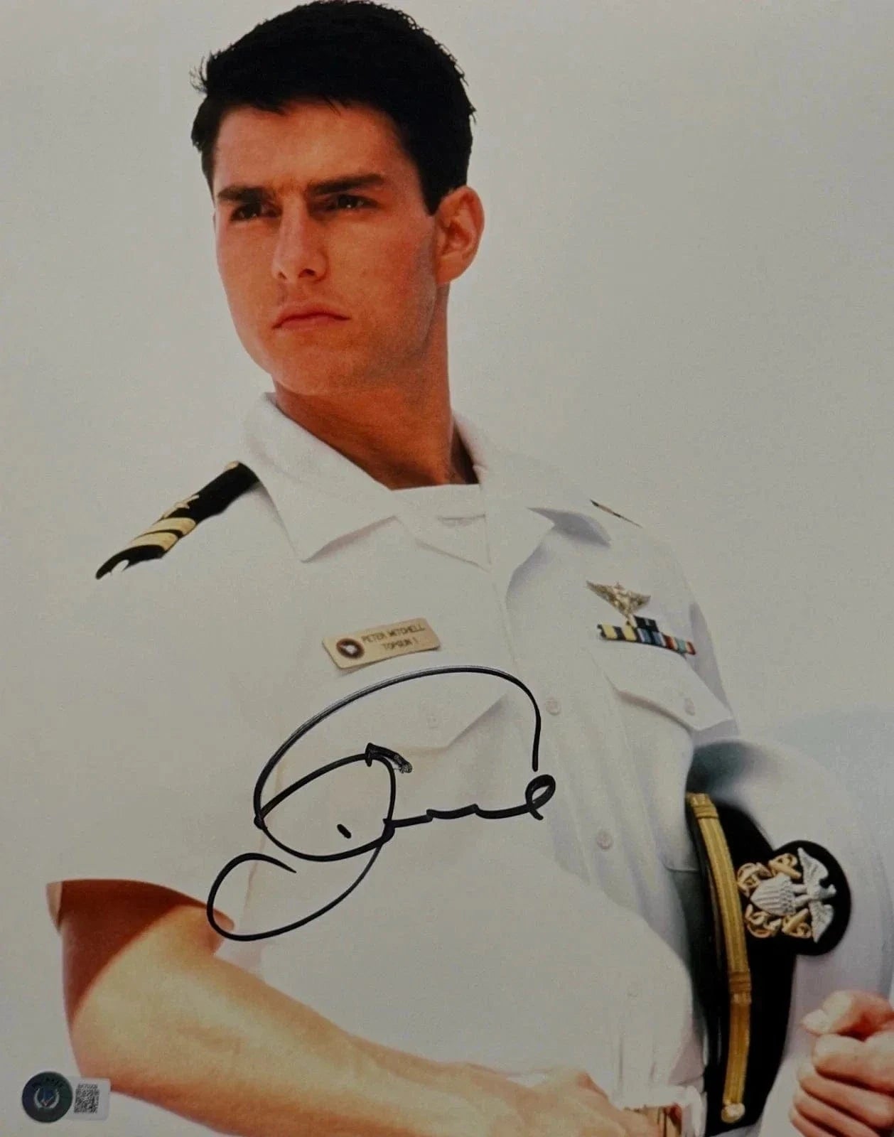 Tom Cruise Signed 11x14 Photo from Top Gun Beckett COA - Item #1