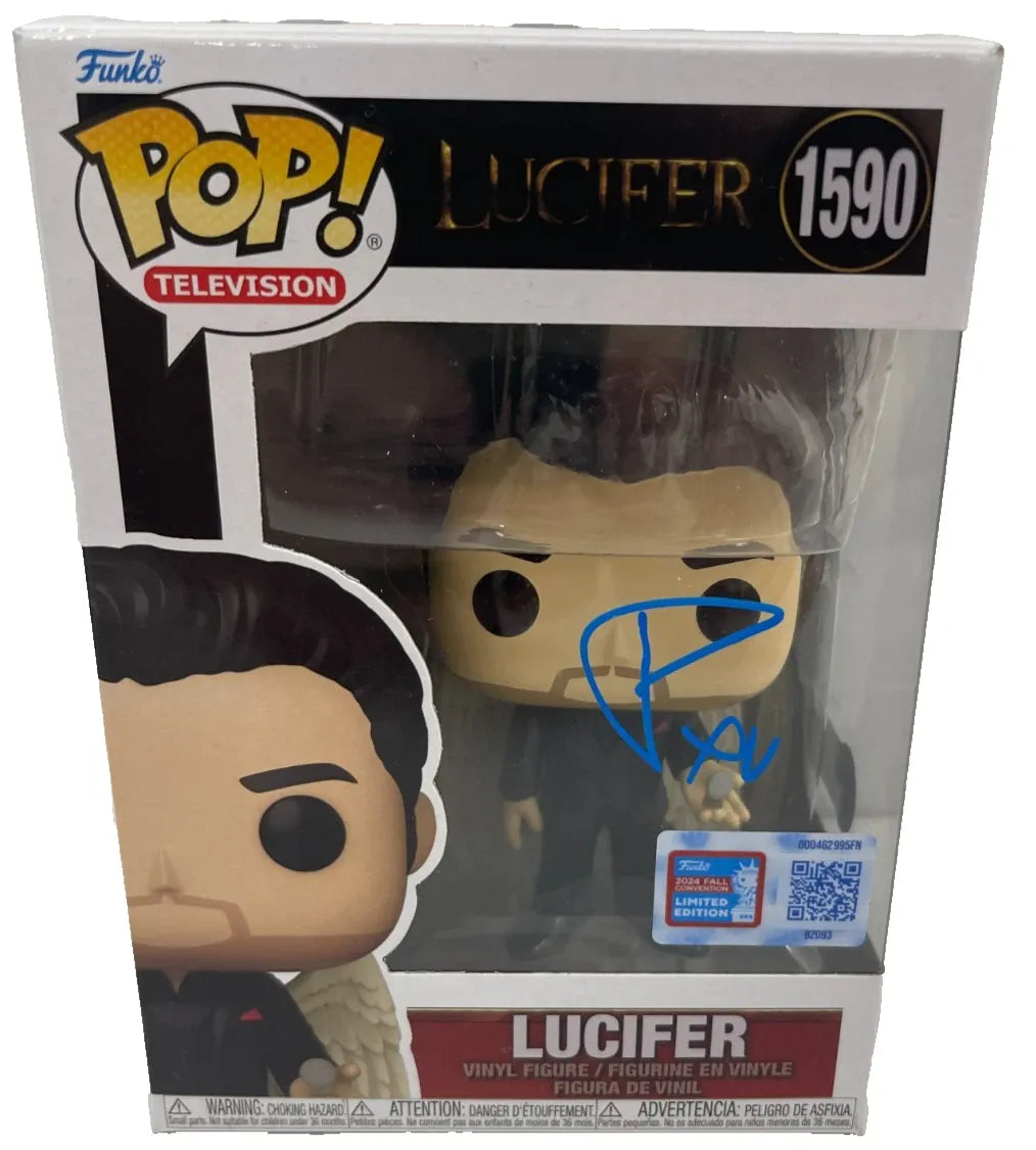 Tom Ellis Lucifer 1590 Funko Pop Figure with Beckett COA