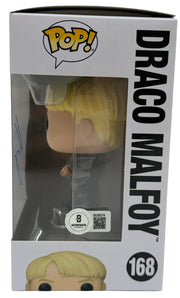 Tom Felton Signed Draco Malfoy Harry Potter Funko Pop Figure Beckett COA