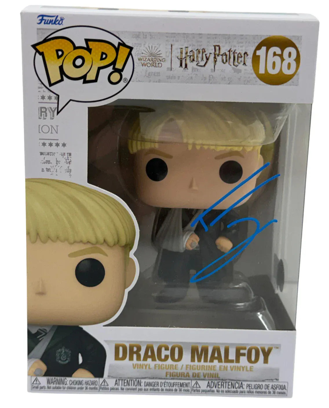 Tom Felton Signed Draco Malfoy Harry Potter Harry Potter Funko Pop Figure Beckett COA