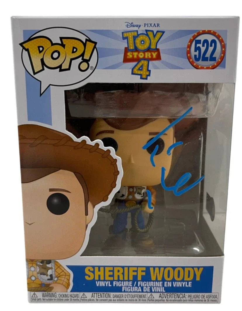 Tom Hanks Authentic Autographed Sheriff Woody Toy Story 4 522 Funko Pop Figure