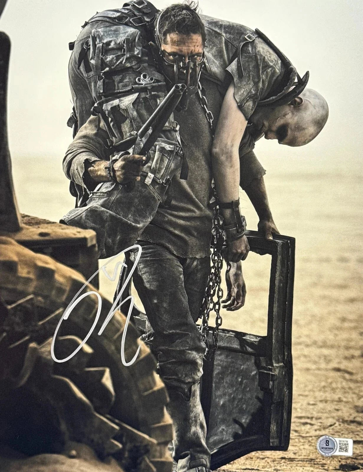 Tom Hardy Signed 11x14 Photo from Mad Max Beckett COA - Item #2