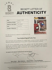 Tom Holland Signed Funko from Spider-Man Beckett COA - Alternate Angle