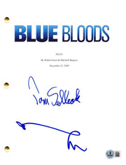 Tom Selleck & Donnie Wahlberg signed Blue Bloods script with Beckett Witness COA