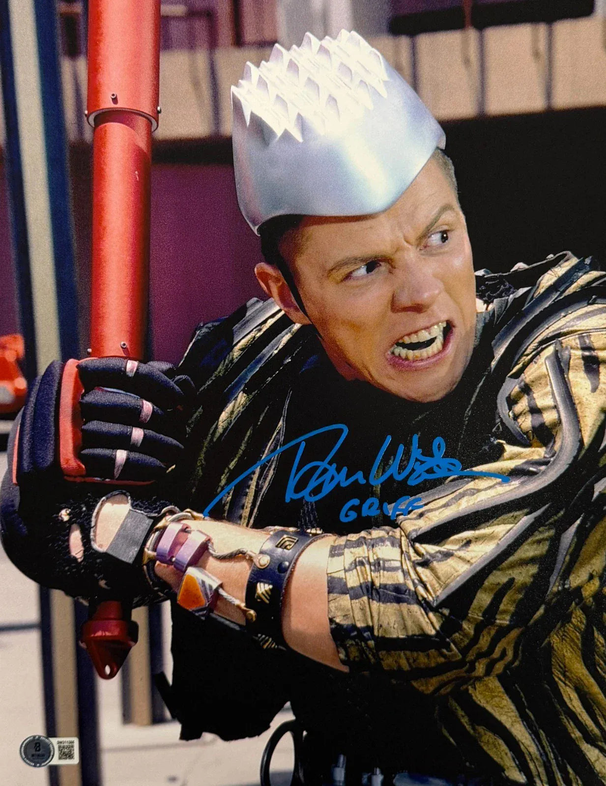 Tom Wilson signed Back to the Future 11x14 photo inscribed Griff — Beckett Witness