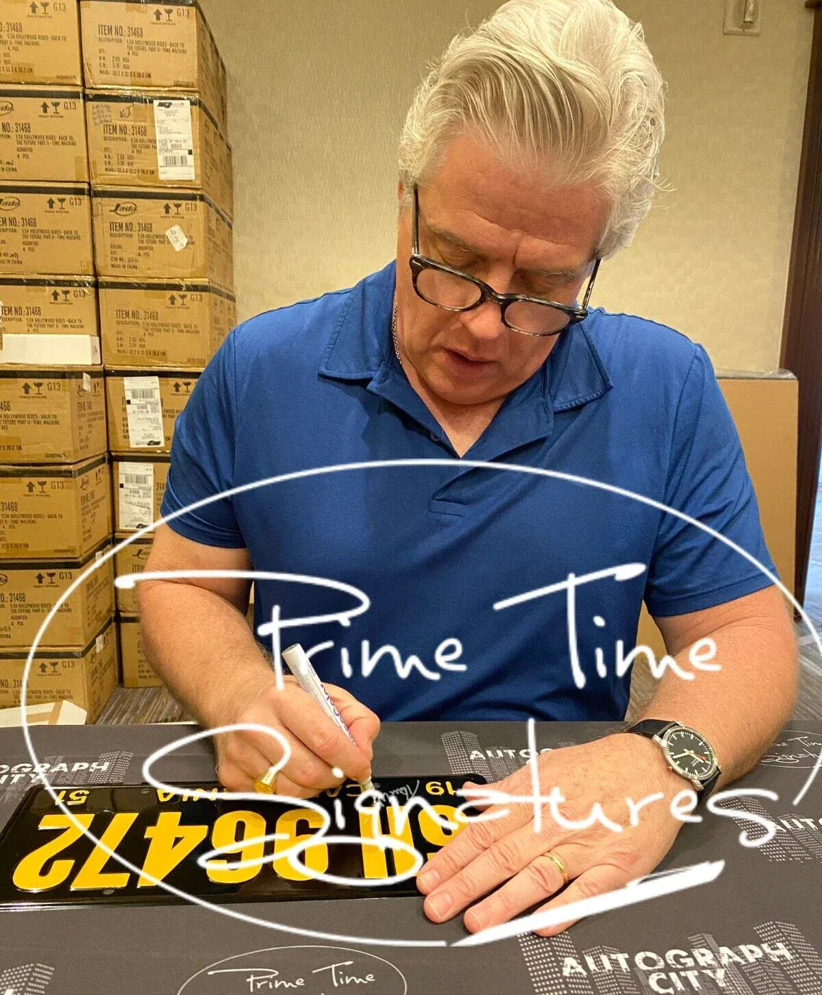Tom Wilson signing autograph in person — Prime Time Signatures