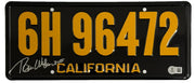 Tom Wilson signed Back to the Future replica license plate — Beckett Witness