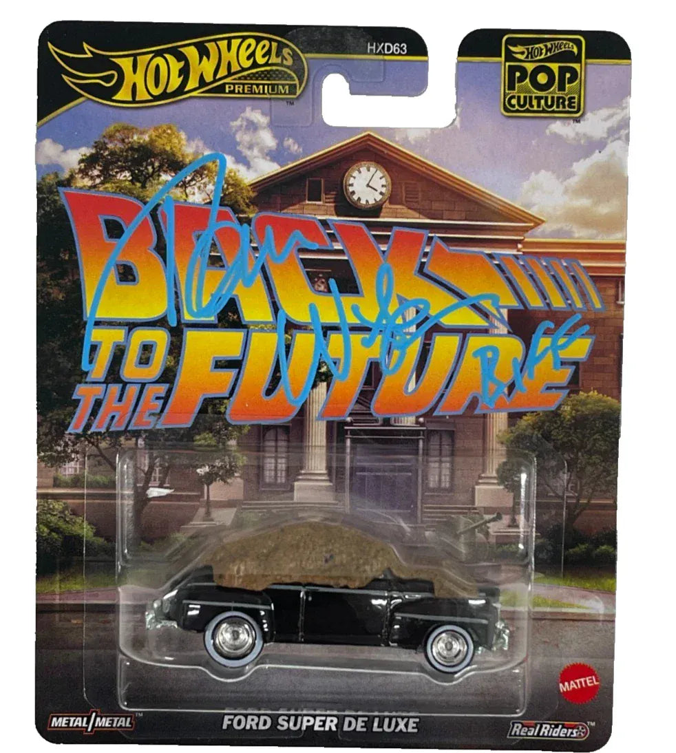 Tom Wilson signed Hot Wheels Ford Super De Luxe Back to the Future — Beckett Witness