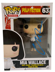 Uma Thurman Mia autographed Funko Pop #63 with certificate of authenticity