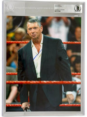 Vince McMahon Signed 8x10 Photo from WWE Beckett COA - Item #1