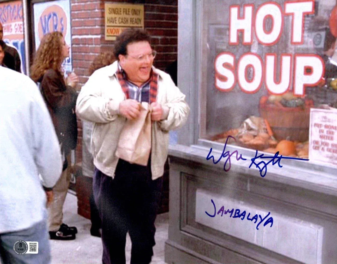 Wayne Knight signed Seinfeld 11x14 photo inscribed Jambalaya — Beckett authenticated