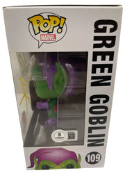 Willem Dafoe Signed Green Goblin Marvel Funko Pop Figure Beckett COA