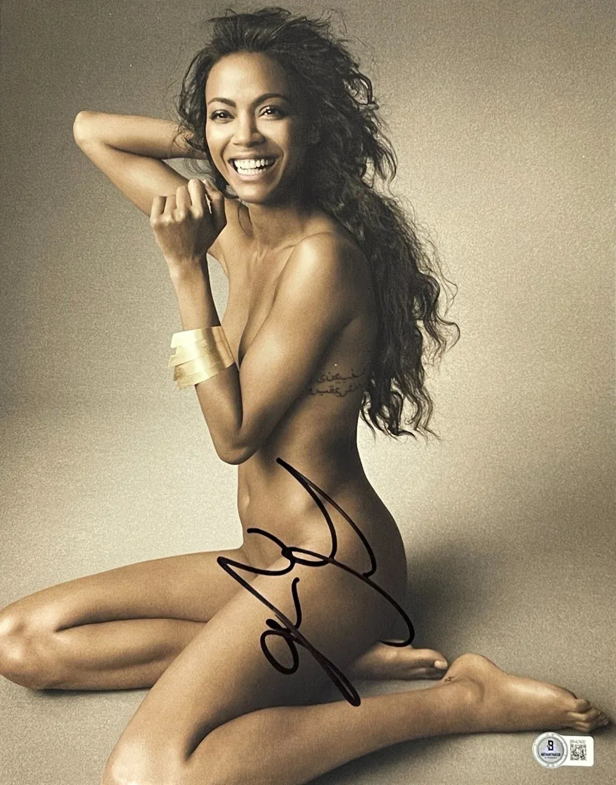 Zoe Saldana Authentic Autographed 11x14 Photo