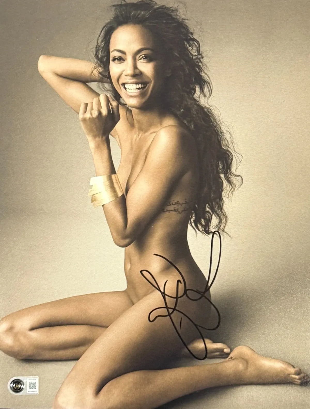 Zoe Saldana Authentic Autographed 8x10 Photo - Signed Photo Print