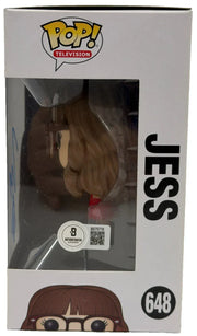 Beckett certificate of authenticity — Zooey Deschanel signed Jess New Girl 648 Funko Pop Figure
