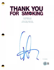 Aaron Eckhart Signed Script from Thank You for Smoking Beckett COA