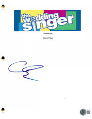 Adam Sandler Signed Script from The Wedding Singer Beckett COA
