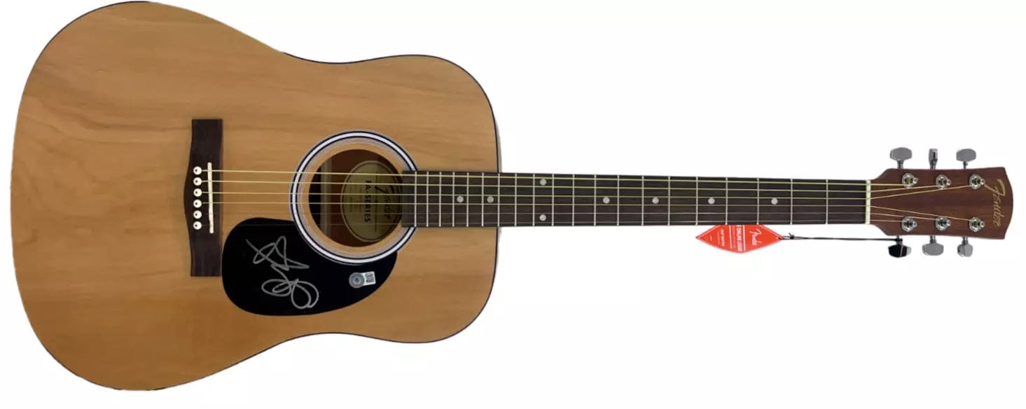 Alanis Morissette Signed Guitar Beckett COA - Detail View