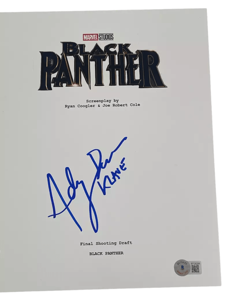 Andy Serkis Signed Script from Black Panther Beckett COA