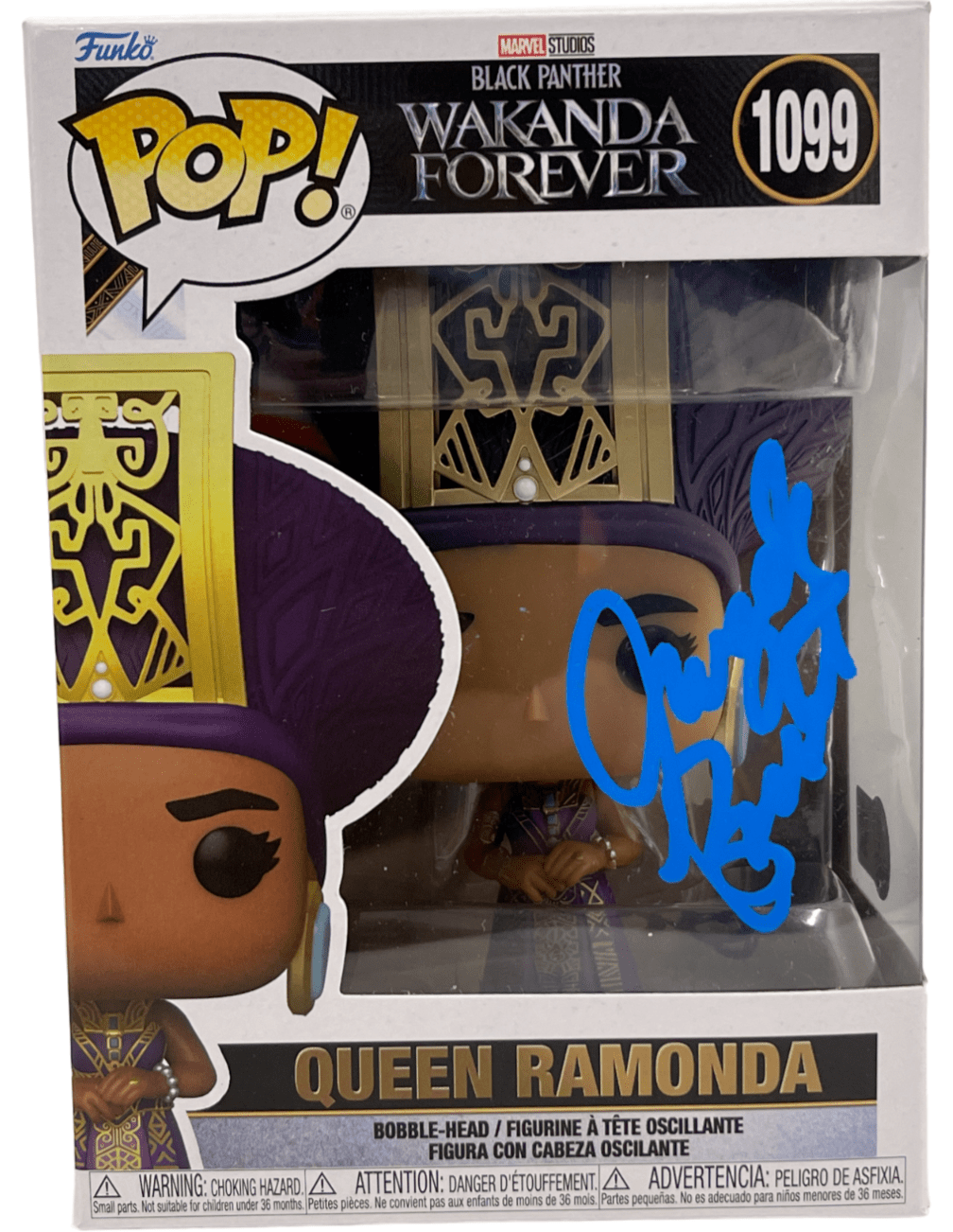Angela Bassett Authentic Autographed Queen Ramonda Wakanda Forever 1099 Funko Pop Figure