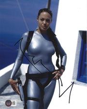 Angelina Jolie Signed 8x10 Photo from Tomb Raider Beckett COA - Item #1