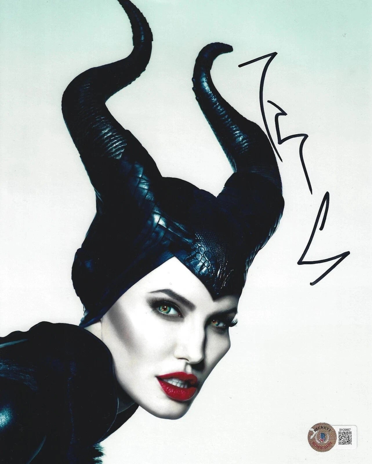 Angelina Jolie Signed 8x10 Photo from Maleficent Beckett COA - Item #3